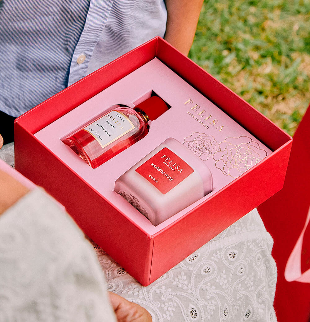 Kit Majestic Rose 100ml + Vela Perfumada (edição limitada)