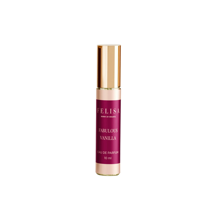 Frasco da Miniatura de 10ml do Fabulous Vanilla EDP no fundo branco