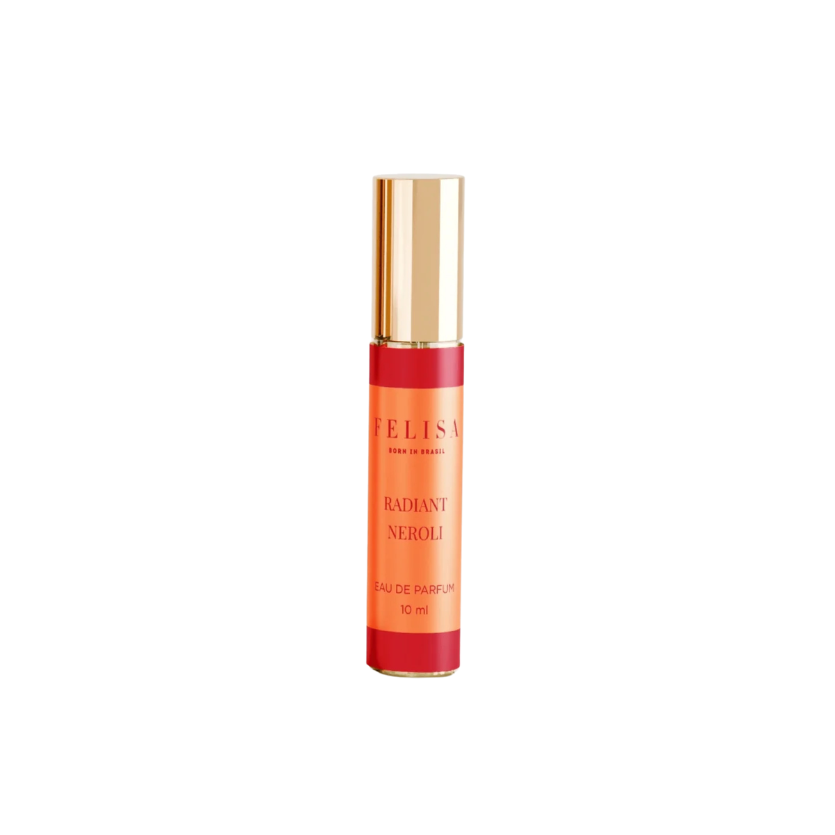 Frasco da Miniatura de 10ml do Radiant Neroli EDP no fundo branco