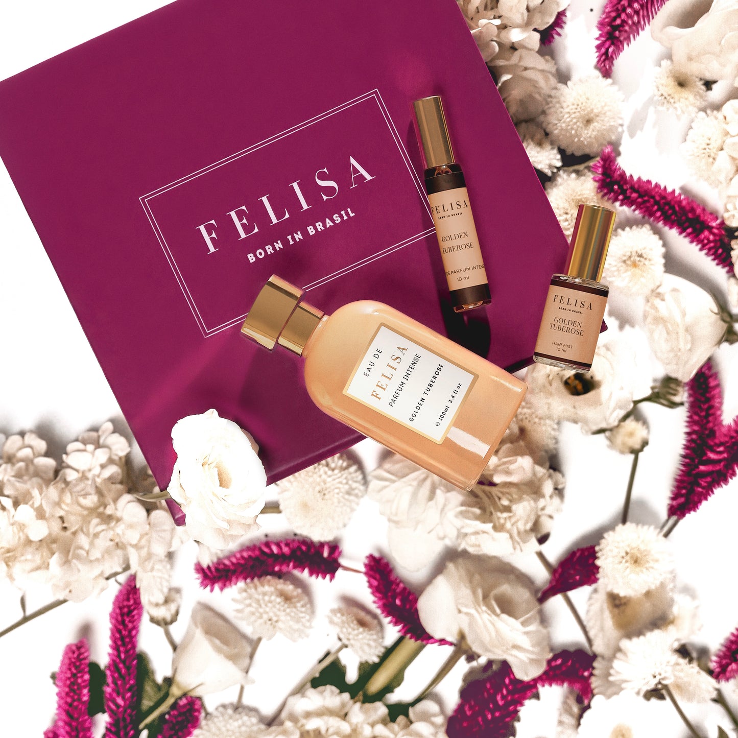KIT Golden Tuberose  EDP Intense 100ml + Miniatura 10ml + Hair Spray 10ml