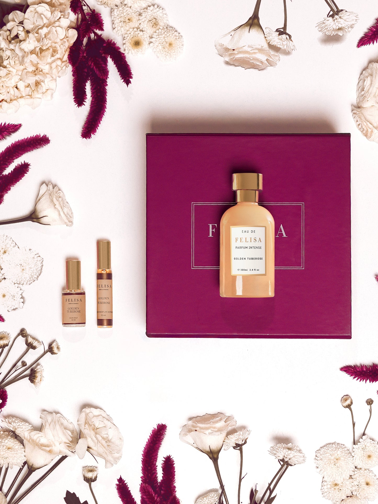 KIT Golden Tuberose  EDP Intense 100ml + Miniatura 10ml + Hair Spray 10ml