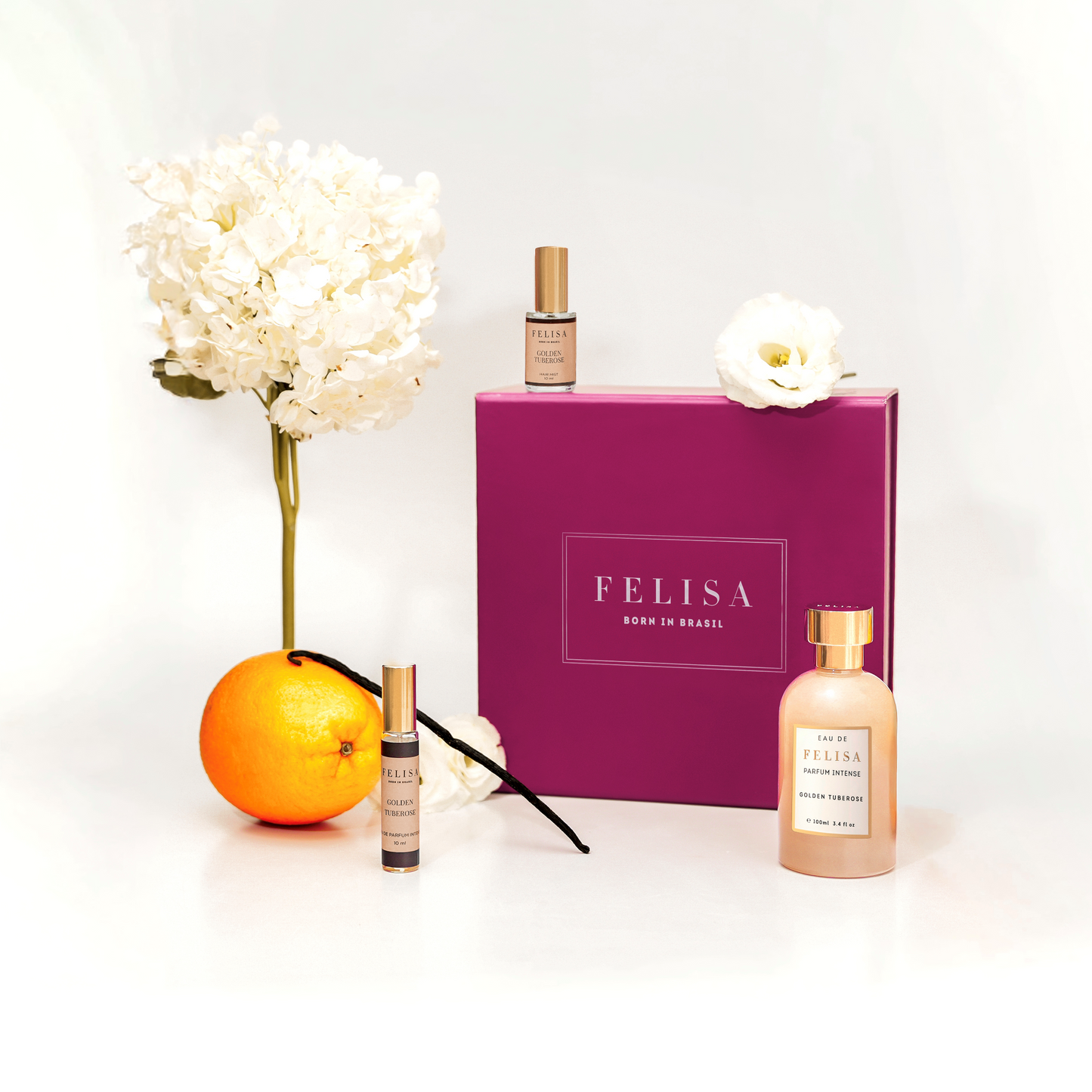 KIT Golden Tuberose  EDP Intense 100ml + Miniatura 10ml + Hair Spray 10ml