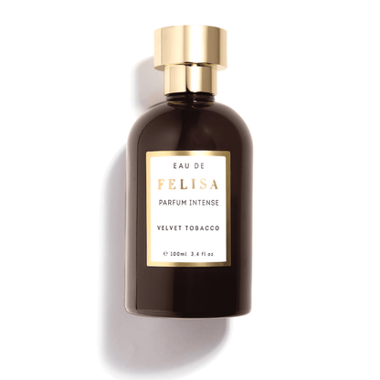 Frasco de 100ml do Velvet Tobacco EDP Intense com fundo branco e sombra